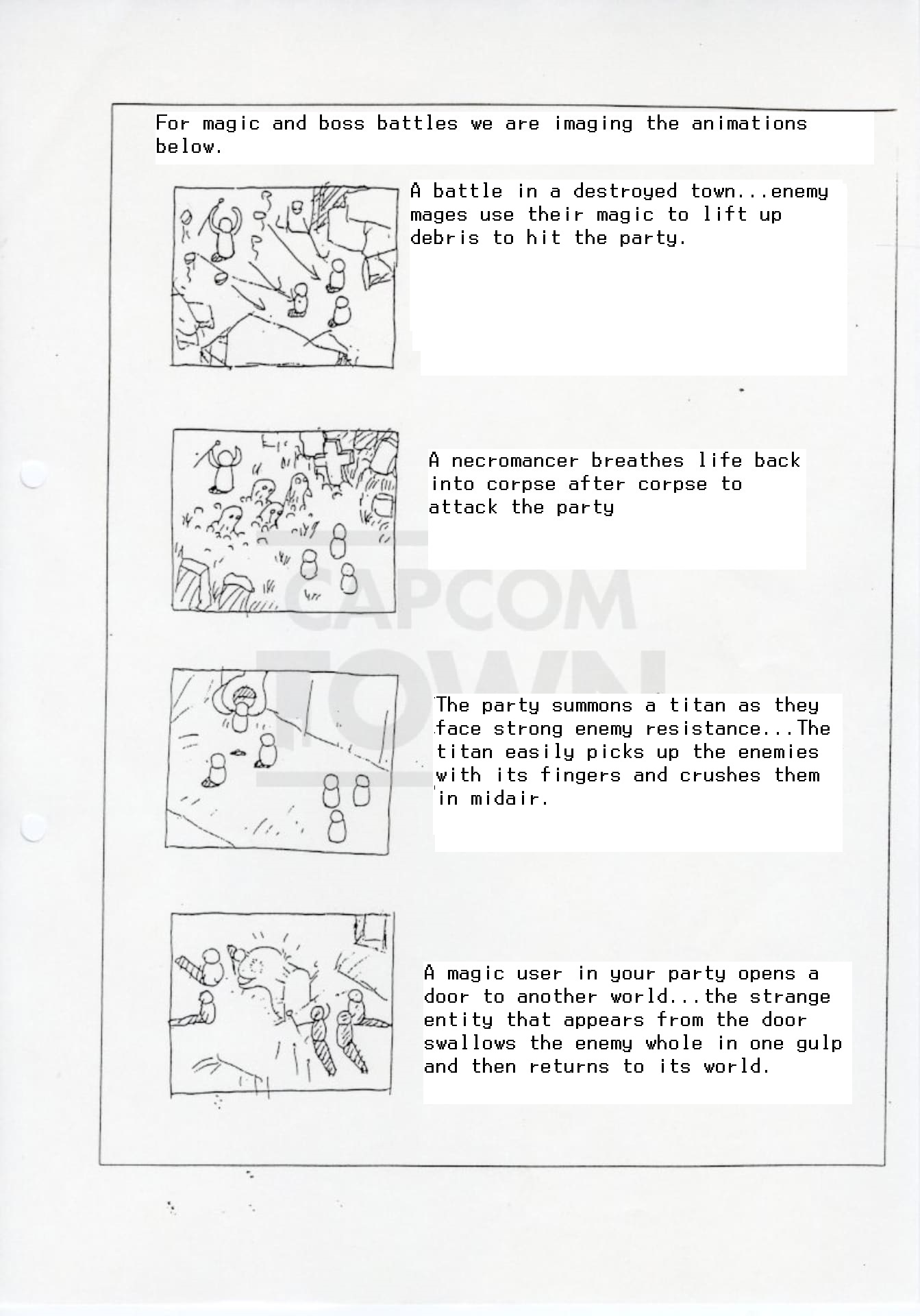 Breath of Fire 2 Design Doc Page 7 / English